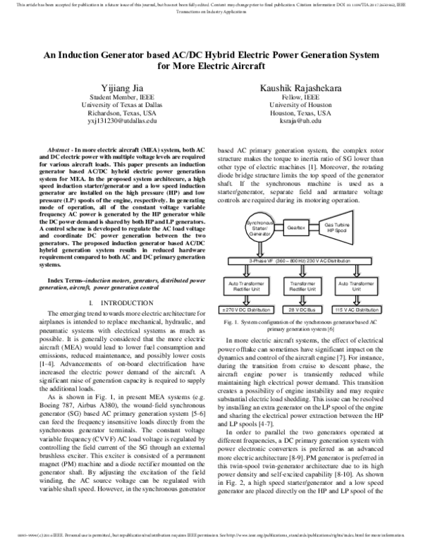(PDF) An induction generator based AC/DC hybrid electric power