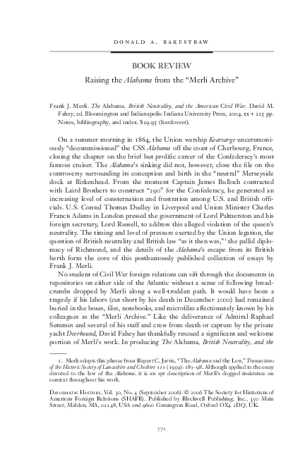 (PDF) Raising the Alabama from the “Merli Archive”, Intelligence ...