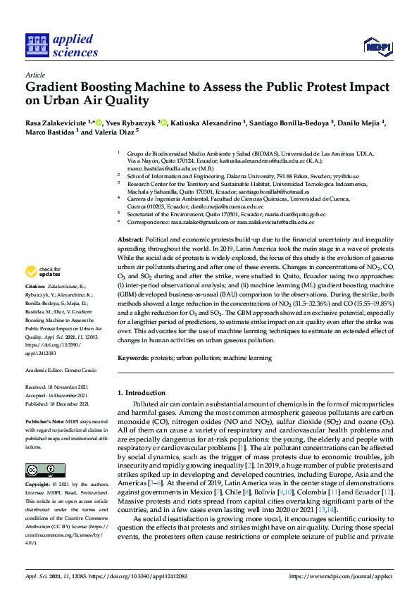 (PDF) Gradient Boosting Machine to Assess the Public Protest Impact on ...