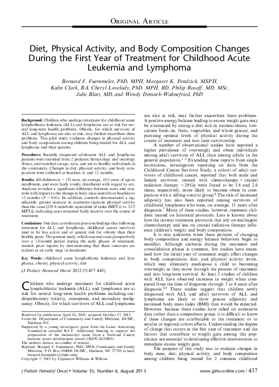 (PDF) Diet, Physical Activity, and Body Composition Changes During the ...