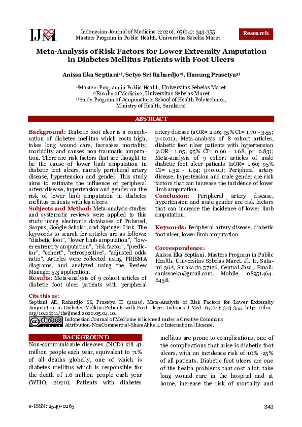 (PDF) Meta-Analysis of Risk Factors for Lower Extremity Amputation in ...