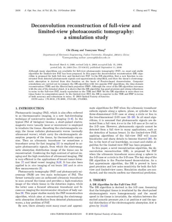 (PDF) Deconvolution reconstruction of full-view and limited-view ...