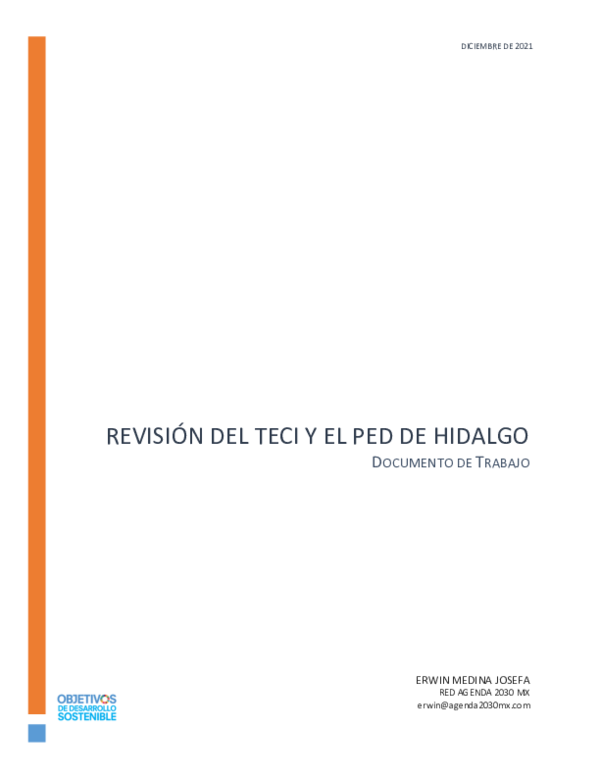 (PDF) Revisión del TECI y el PED de Hidalgo