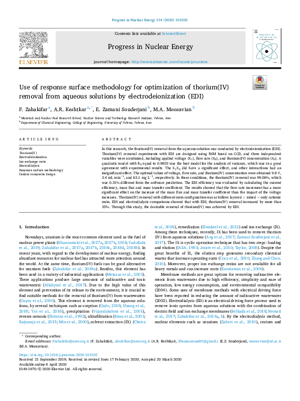 (PDF) Use of response surface methodology for optimizing process ...