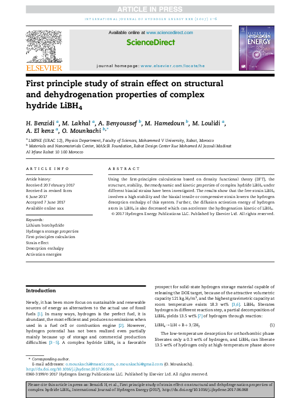 (PDF) First principle study of strain effect on structural and ...