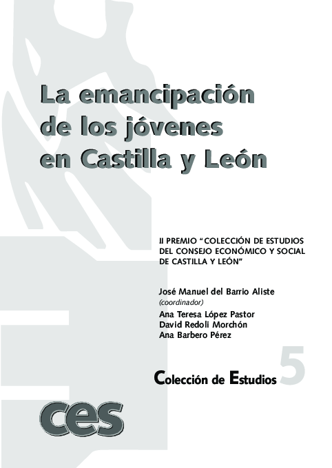 (PDF) La emancipación de los jóvenes en Castilla y León