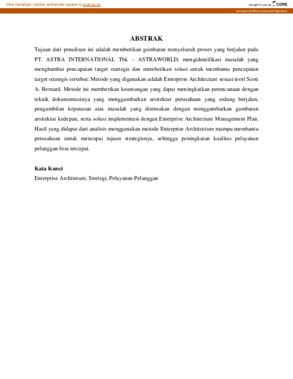 (PDF) Strategi Peningkatkan Pelayanan Pelanggan Pada Pt. Astra ...