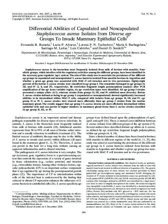 (PDF) Differential Abilities of Capsulated and Noncapsulated ...