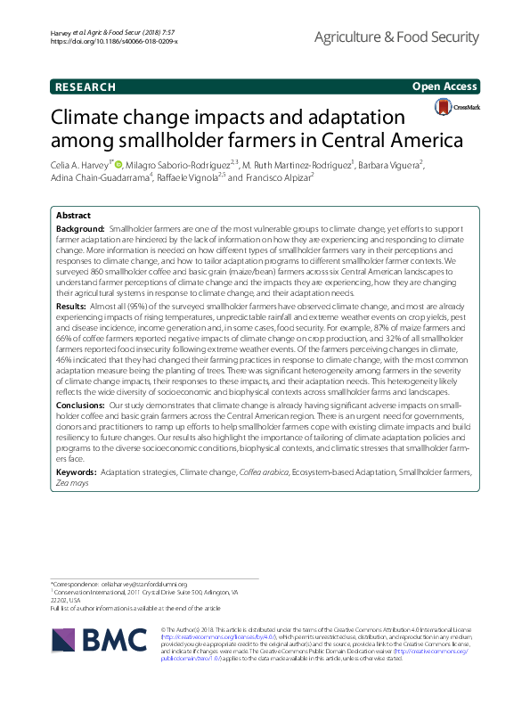(PDF) Climate change impacts and adaptation among smallholder farmers ...