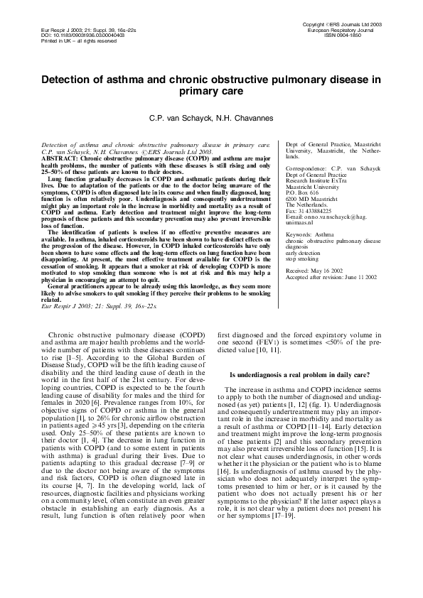 (PDF) Detection of asthma and chronic obstructive pulmonary disease in ...