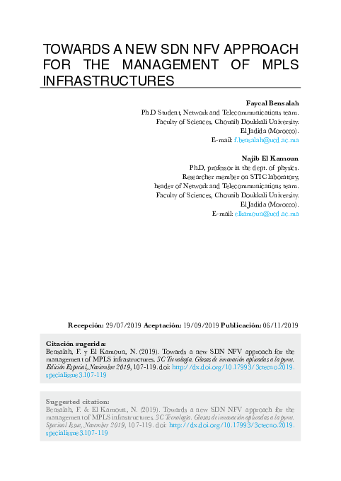 (PDF) Towards a new SDN NFV approach for the management of MPLS ...