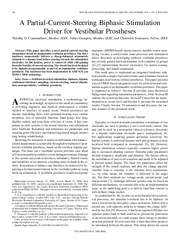 (PDF) A Partial-Current-Steering Biphasic Stimulation Driver for ...