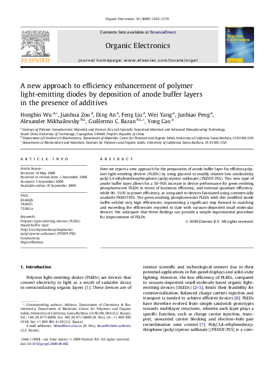 (PDF) A new approach to efficiency enhancement of polymer light ...