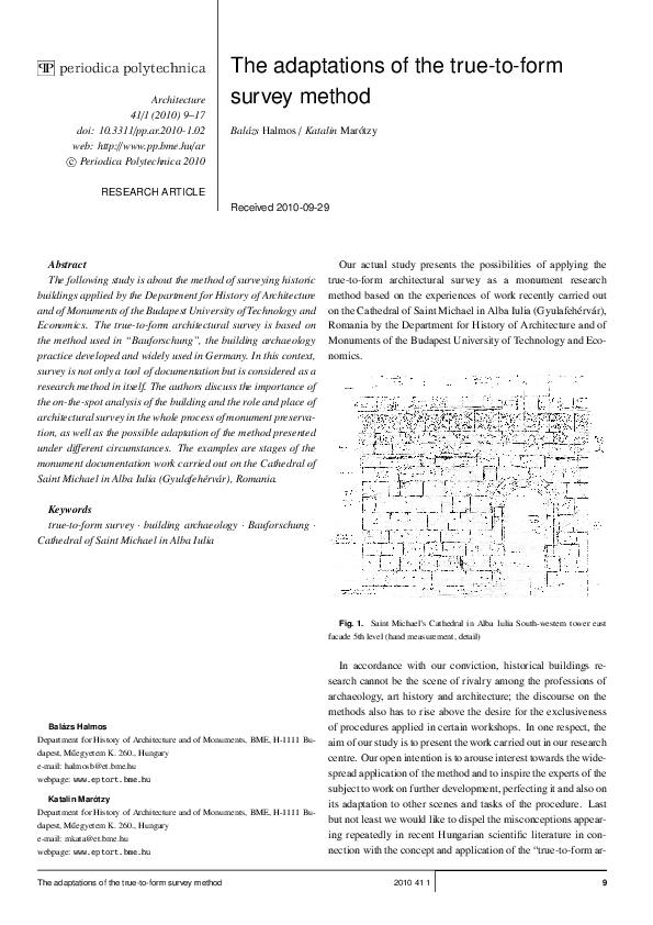 (PDF) The adaptations of the true-to-form survey method