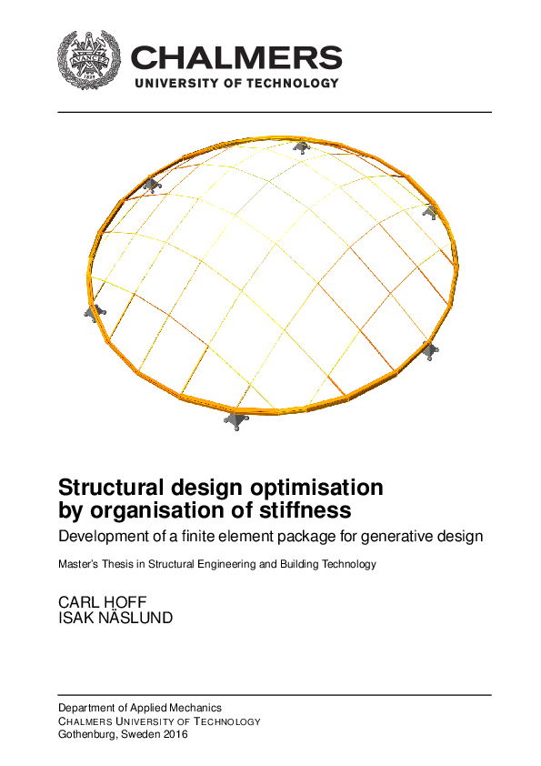 (PDF) Structural design and optimisation by organisation of stiffness ...