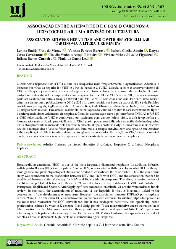 (PDF) Association Between Hepatitis B and C with Hepatocellular ...