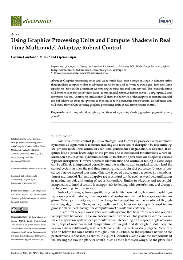 (PDF) Using Graphics Processing Units and Compute Shaders in Real Time ...