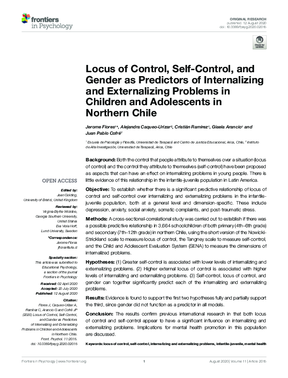 (PDF) Locus of Control, Self-Control, and Gender as Predictors of ...