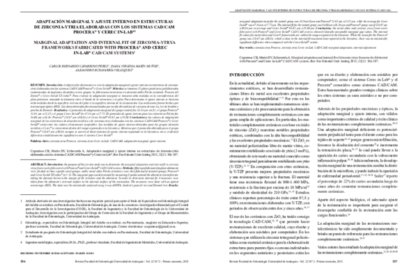 (PDF) Adaptación marginal y ajuste interno en estructuras de zirconia ...