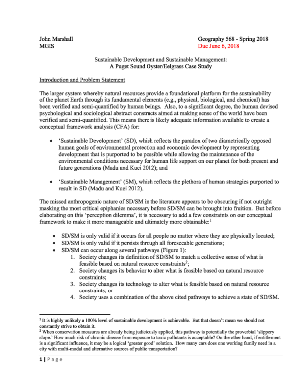 (PDF) Sustainable Development Management | John Marshall - Academia.edu