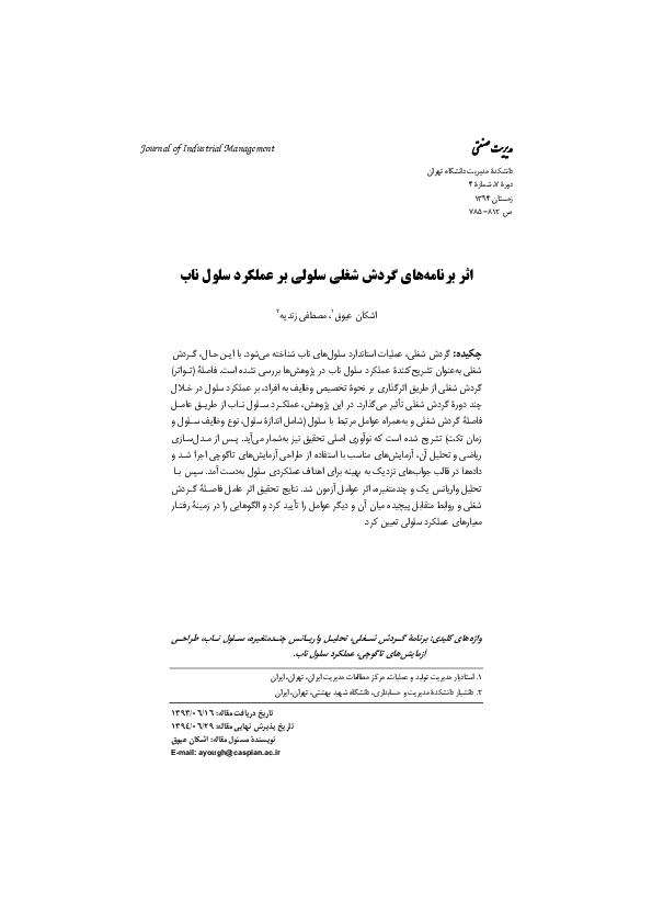 (PDF) Investigating the effects of Job Rotation Schedules on ...