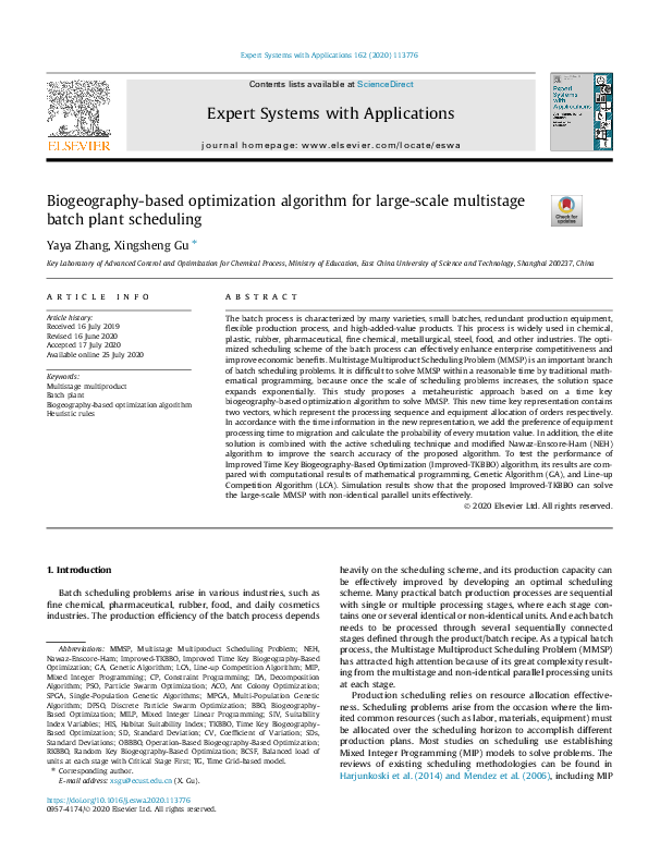 (PDF) Biogeography-based optimization algorithm for the Set Covering ...