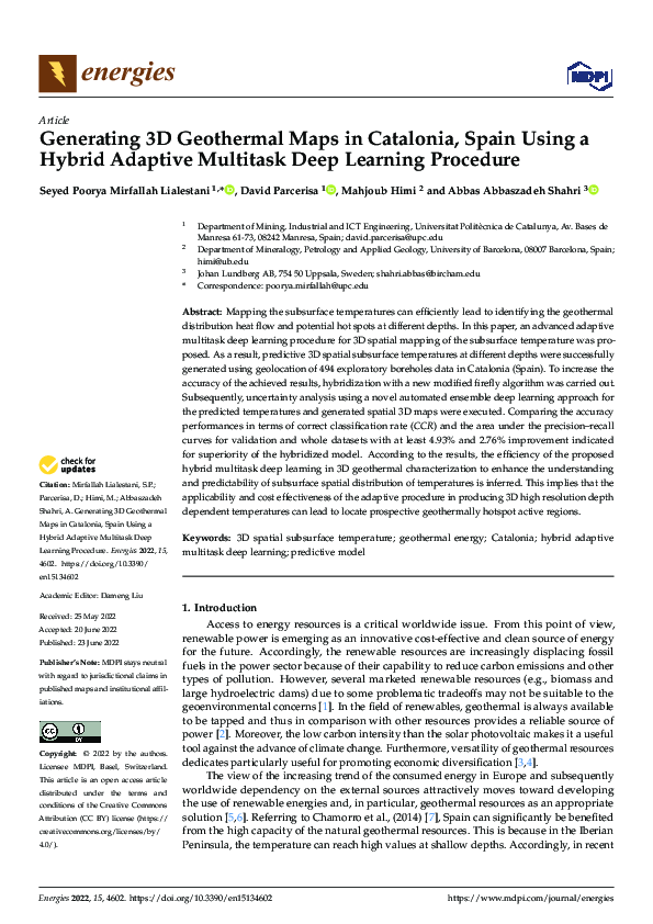 (PDF) Generating 3D Geothermal Maps in Catalonia, Spain Using a Hybrid ...