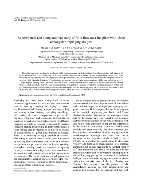 (PDF) Study of Fluid Flow on a Flat Plate with Multiple Rectangular ...
