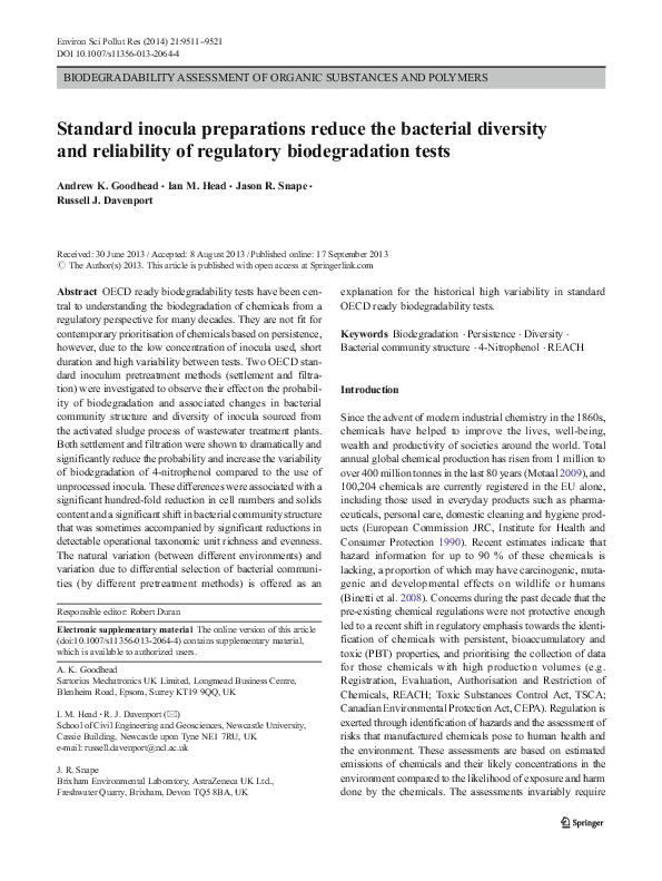 (PDF) Standard inocula preparations reduce the bacterial diversity and ...