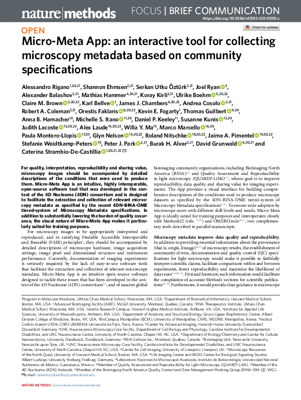 (PDF) Micro-Meta App: an interactive tool for collecting microscopy ...