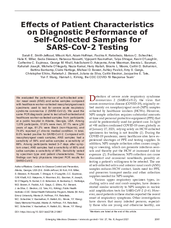 (PDF) Effects of Patient Characteristics on Diagnostic Performance of ...