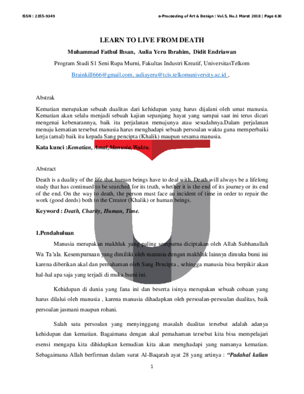 (PDF) Learn to Live from Death