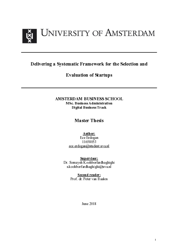 (PDF) Delivering a Systematic Framework for the Selection and ...