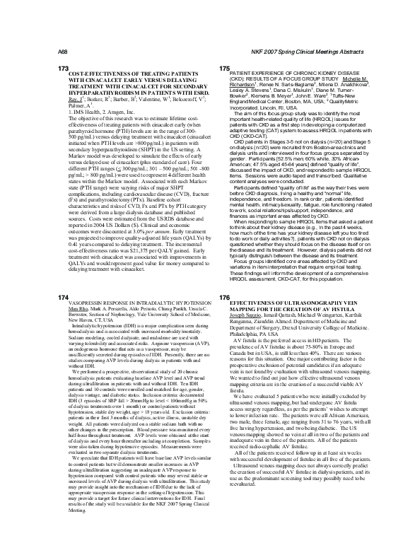 (PDF) 176: Effectiveness of Ultrasonography Vein Mapping for the ...