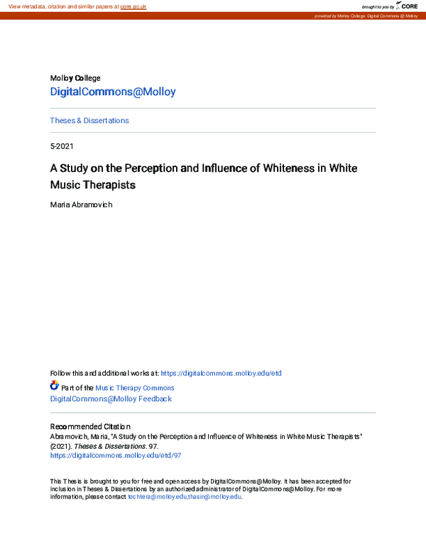 (PDF) A Study on the Perception and Influence of Whiteness in White ...