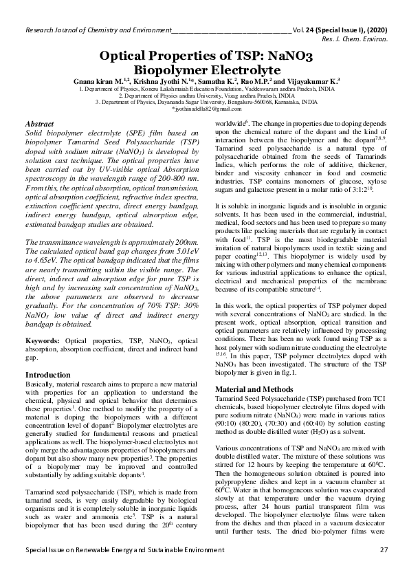 (PDF) Solid biopolymer electrolyte ( SPE ) film based on biopolymer ...
