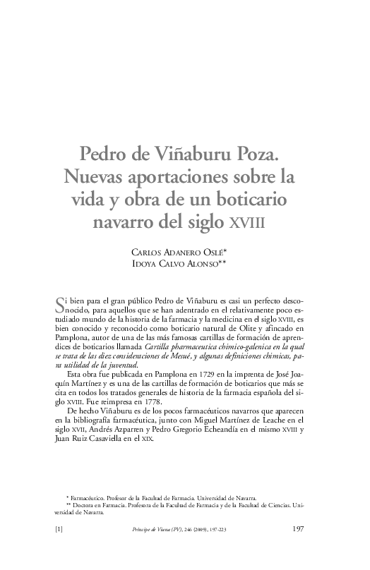 (PDF) Pedro de Viñaburu Poza: nuevas aportaciones sobre la vida y obra ...