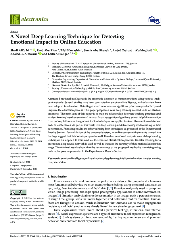 (PDF) A Novel Deep Learning Technique for Detecting Emotional Impact in ...