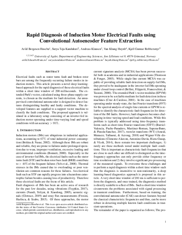 (PDF) Rapid Diagnosis of Induction Motor Electrical Faults using ...
