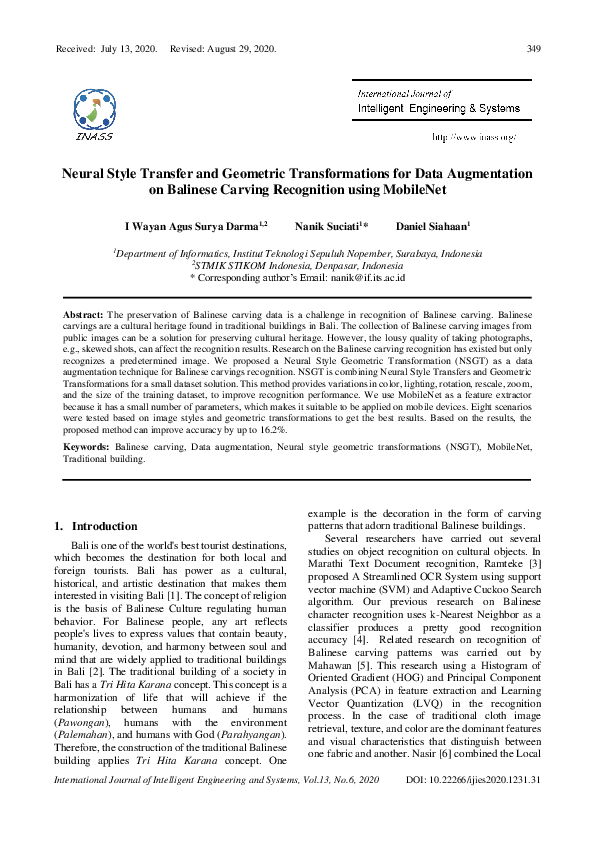 (PDF) Neural Style Transfer and Geometric Transformations for Data ...