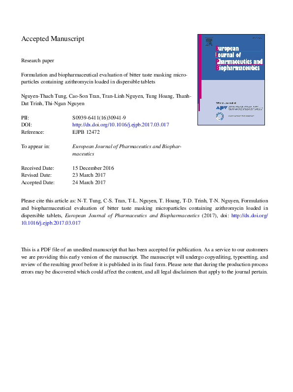 (PDF) Formulation and biopharmaceutical evaluation of silymarin using ...