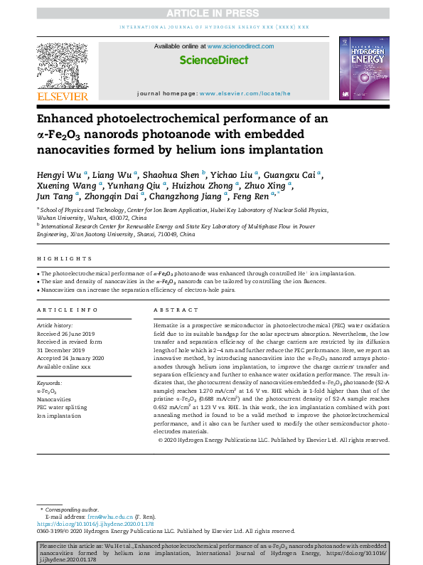 (PDF) Enhanced photoelectrochemical performance of rutile TiO2 by Sb-N ...
