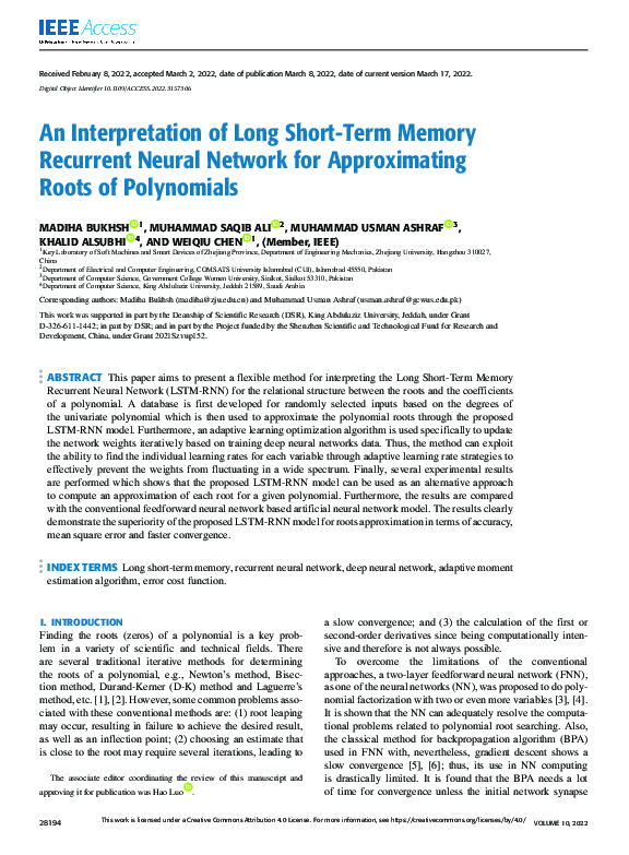 (PDF) An Interpretation of Long Short-Term Memory Recurrent Neural ...