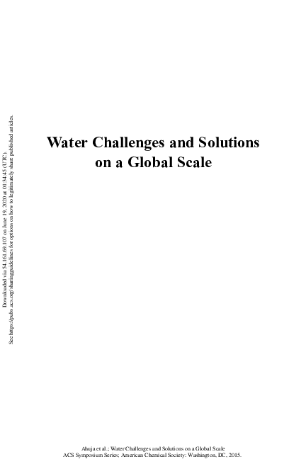 (PDF) Water Challenges and Solutions on a Global Scale