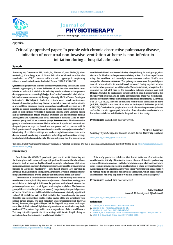 (PDF) Critically appraised paper: In people with chronic oedema of the ...