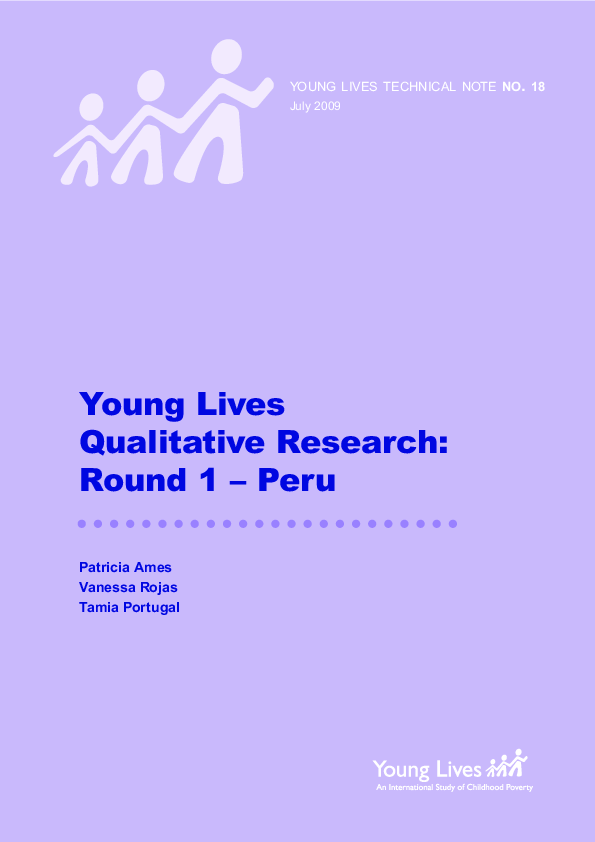 (PDF) Young lives qualitative research: Round 1 Peru