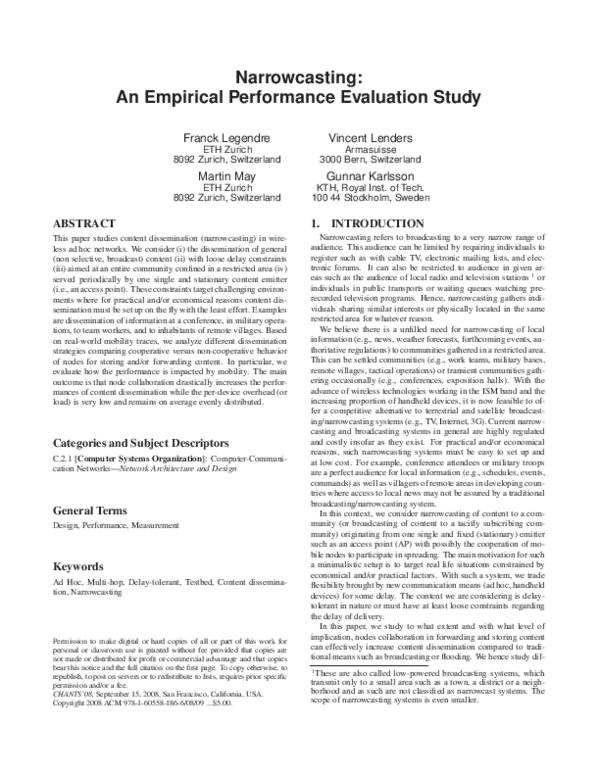 (PDF) An Empirical Performance Evaluation Study