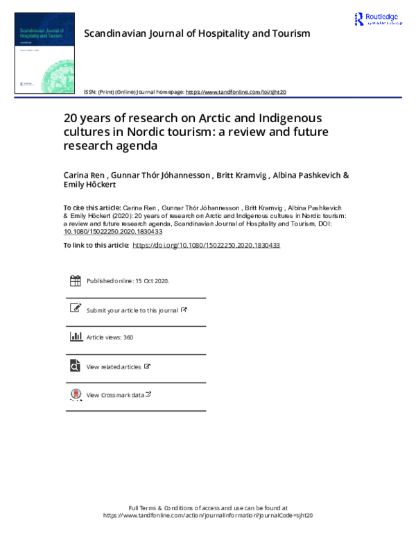 (PDF) 20 years of research on Arctic and Indigenous cultures in Nordic ...