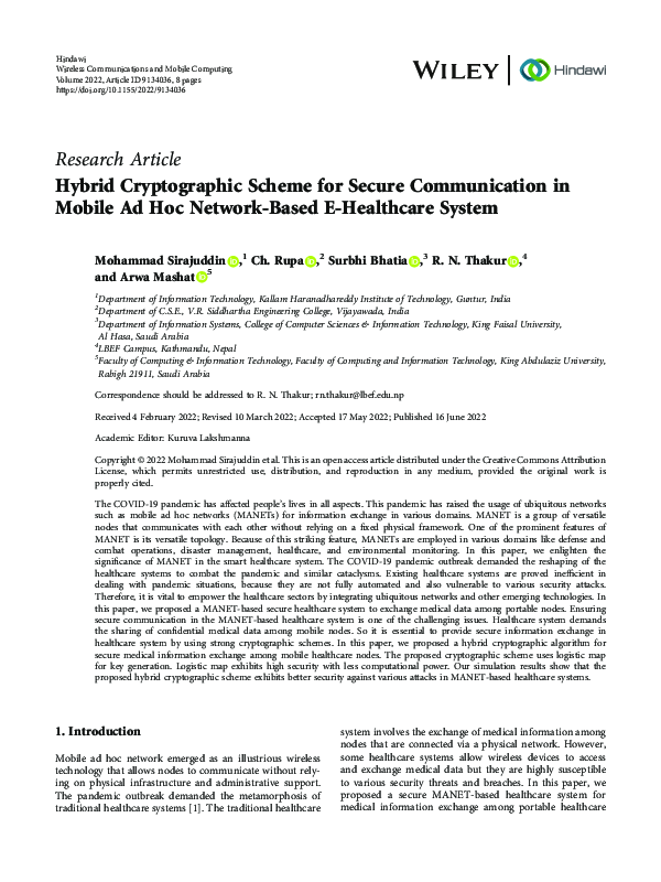 (PDF) Hybrid Cryptographic Scheme for Secure Communication in Mobile Ad ...