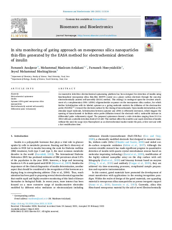 (PDF) In situ monitoring of gating approach on mesoporous silica ...